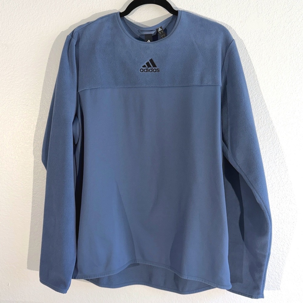 New Adidas M Ti Blue Crewneck Sweatshirt  Men's Medium‎